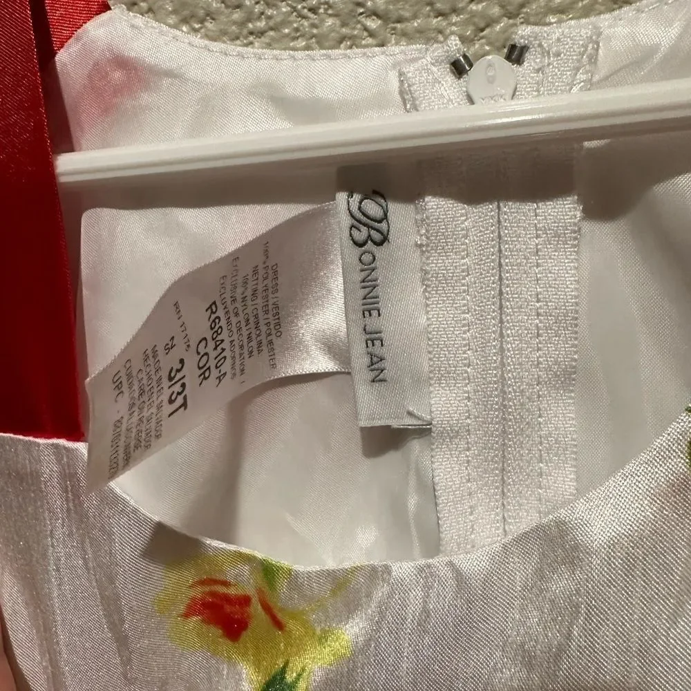 NWOT Bonnie Jean Floral Girl Toddler Dress Size 3T